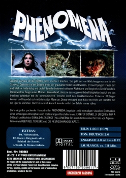 Dario Argento's Phenomena - Kleine Hartbox von XT Video