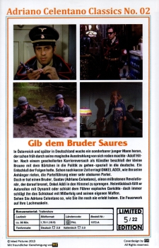 Gib dem Bruder Saures - „Ich glaub' die Italiener spinnen!“ - Celentano gegen Celentano - Große Hartbox von Inked Pictures - Limited Edition - Cover A