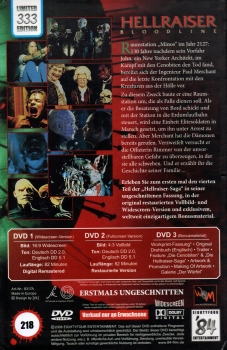 Clive Barker presents - Hellraiser - Bloodline - Große Hartbox von '84 Entertainment - 3-Disc Limited Edition - Cover A