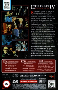 Hellraiser IV - Bloodline - Große Hartbox von '84 Entertainment - 3-Disc Limited Edition - Cover C