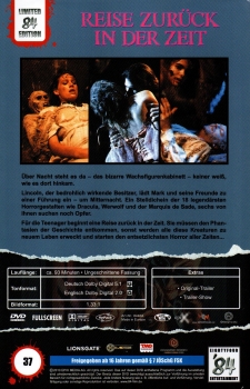 Reise zurück in der Zeit - Sie leben... und suchen neue Opfer! - Große Hartbox von '84 Entertainment - (LE84) - Cover A