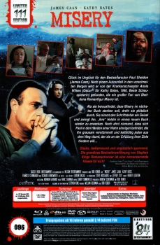 Misery - Paul Sheldons Leben ist das Schreiben. Nun schreibt er, um zu überleben. - Große Hartbox von '84 Entertainment - 2-Disc Limited Collector's Edition - (LE111) - Cover B
