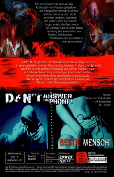 RUN - if you must. HIDE if you can. SCREAM. but... - Don't answer the Phone! - .... He'll Know You're Alone! - Große Hartbox von X-Rated / Cineworld Bochum - (X-Rated #2-44)