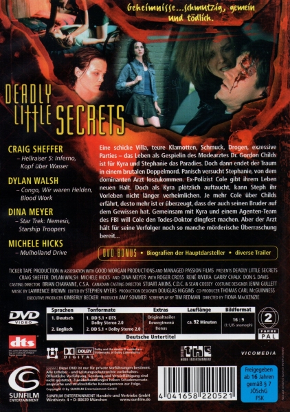 Deadly Little Secrets - Geheimnisse ...schmutzig ...gemein ...tödlich. - (Vermietrecht) - Einzel-DVD - Neu & OVP