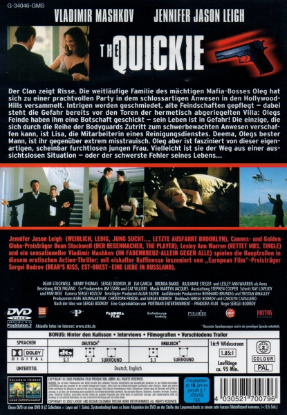 The Quickie - Russisches Roulette mit der Mafia - (Vermietrecht) - Einzel-DVD - Neu & OVP