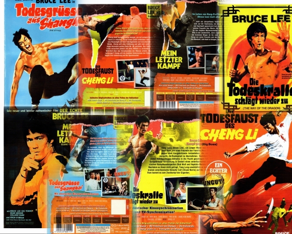 Bruce Lee - Mein letzter Kampf / Die Todeskralle schlägt wieder zu / Die Todesfaust des Cheng Li / Todesgrüsse aus Shanghai - 4 x Mediabook - Cover A - Blu-ray & DVD - Neu & OVP